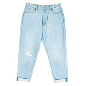 Universal Thread Women's Boyfriend Blue Jeans Size 8/R Rolled Tapered Leg NWT